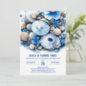 ウォーお洒落ターカラーボーイ誕生日 招待状 (スタンド正面)