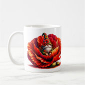 ウォーお洒落トカラーガーデン格言 コーヒーマグカップ (左)