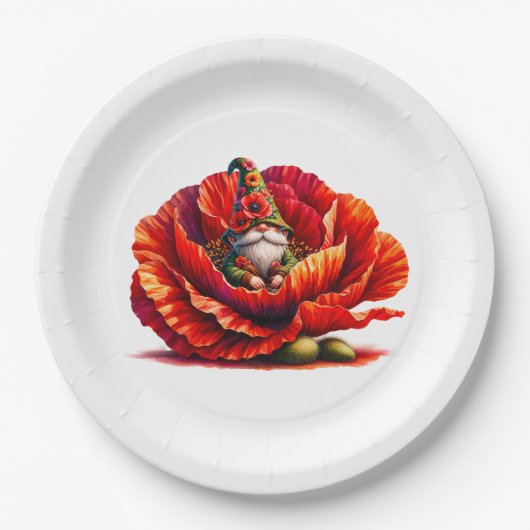 ウォーお洒落トカラーガーデン格言 ペーパープレート (正面)