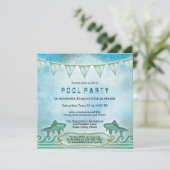 ウォーきらめくトサマープールパーティの招待状 招待状 (スタンド正面)