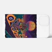 ウォーアステカラーバイクもしくは自転車に乗る人 | ファイアセルペント&ジャガー Case-Mate iPhoneケース (裏面 (横))