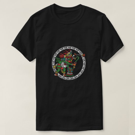 ウォーアステカリアメキシコMaya Inca先住民カルチャーギフト Tシャツ (デザイン正面)
