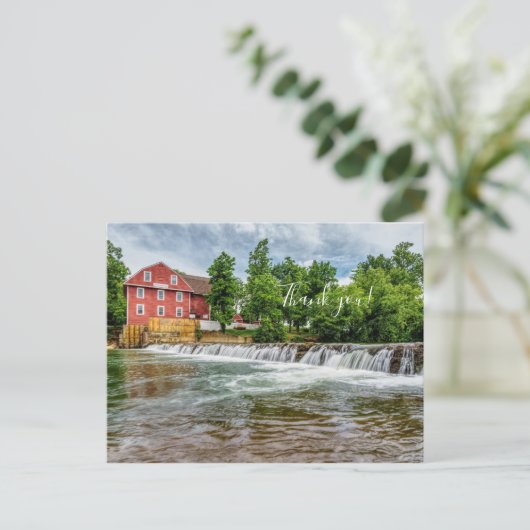 ウォーイーグルミルとウォーターフォールありがとうポストカード ポストカード (スタンド正面)