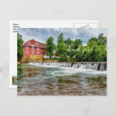 ウォーイーグルミルとウォーターフォールありがとうポストカード ポストカード (正面/裏面)
