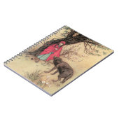 ウォーウィック・グローブによるヴィンテージの赤ずきん ノートブック (左側)