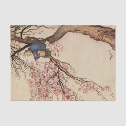 ウォーウィック・ゴーブル作「花咲爺」 薄葉紙 (正面)