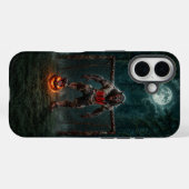 ウォーウルフサッカー選手ハロウィーン ホラーアート Case-Mate iPhoneケース (裏面 (横))
