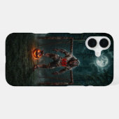 ウォーウルフサッカー選手ハロウィーン ホラーアート iPhoneケース (裏面横)