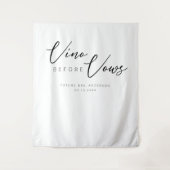 ウォーエレガントズカラーVinoの前ブライダルシャワー タペストリー (正面)