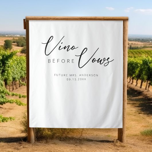 ウォーエレガントズカラーVinoの前ブライダルシャワー タペストリー