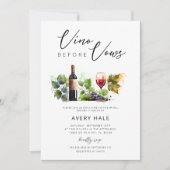 ウォーエレガントズカラーVinoの前ブライダルシャワー 招待状 (正面)