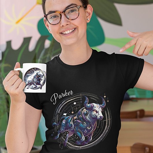 ウォーエレガントタカラータウラス〔占星術の〕十二宮図カスタム Tシャツ