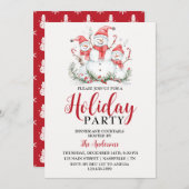 ウォーエレガントタカラーフェスティバルホリデーパーティー 招待状 (正面/裏面)