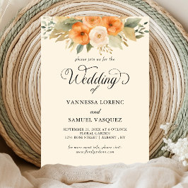 ウォーエレガントタカラーボヘミアン結婚式招待状 招待状