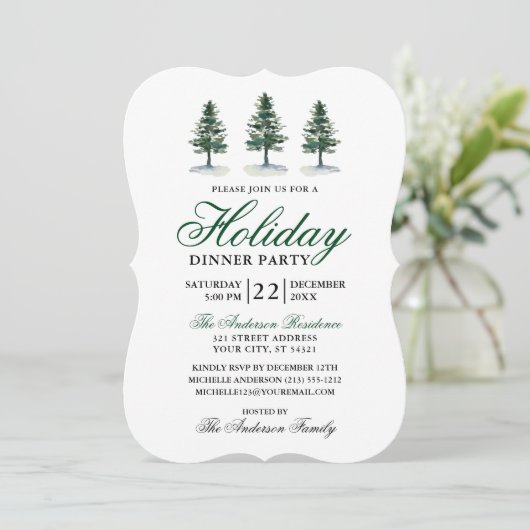 ウォーエレガントターカラーパインズホリデーパーティー 招待状 (スタンド正面)