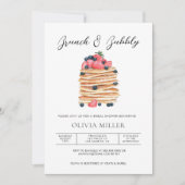 ウォーエレガントターカラーブランチ&バブリーブライダルシャワー 招待状 (正面)