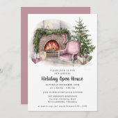 ウォーエレガントターカラーホリデーオープンハウス招待状 招待状 (正面/裏面)