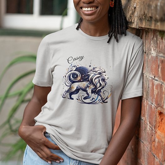 ウォーエレガントターカラーレオ〔占星術の〕十二宮図カスタム Tシャツ