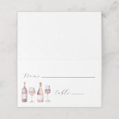 ウォーエレガントターカラーワインボトルヴィノ プレイスカード (外部開封)