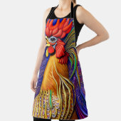 ウォーエレガントタ芸術的カラー王室のパステルルースター エプロン (インサイチュ)