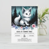 ウォーエレガントトカラーウルフ誕生日 招待状 (スタンド正面)