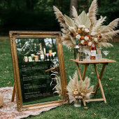 ウォーエレガントトカラーカクテルの結婚バーメニューの固定 ウィンドウサイン