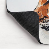 ウォーエレガントトカラータイガーアートマウスパッド マウスパッド (コーナー)