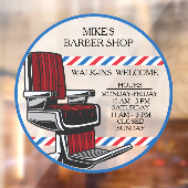 ウォーカスタマイズクインウェルカム理容師チェアショップ時間 ウィンドウサイン (シート2)