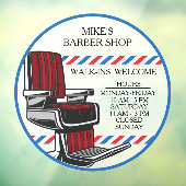 ウォーカスタマイズクインウェルカム理容師チェアショップ時間 ウィンドウサイン (シート3)