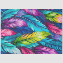 ウォーカラフルターカラーフェザーアートティッシュペーパー 薄葉紙