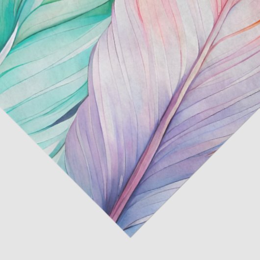 ウォーカラフルターカラーフェザーアートティッシュペーパー 薄葉紙 (詳細)