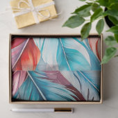 ウォーカラフルターカラーフェザーアートティッシュペーパー 薄葉紙 (ギフト)