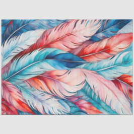 ウォーカラフルターカラーフェザーアートティッシュペーパー 薄葉紙