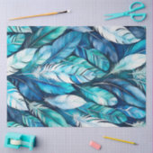 ウォーカラフルターカラーフェザーアートティッシュペーパー 薄葉紙 (クラフト)