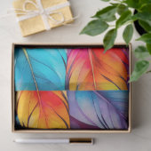 ウォーカラフルターカラーフェザーアートティッシュペーパー 薄葉紙 (ギフト)