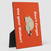 ウォーカーを使用するアラーム フォトプラーク (側面)