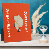 ウォーカーを使用するアラーム フォトプラーク (側面)