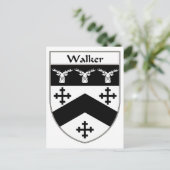 ウォーカーコート・オブ・アームズ/家紋 ポストカード (スタンド正面)