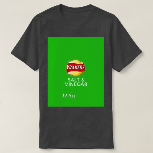 ウォーカーズソルトビネガークリスプスデザイン  Tシャツ (デザイン正面)