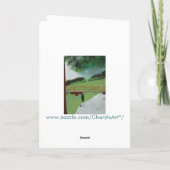 ウォーカーズボードウォークシーンのグリーティングカード カード (裏面)