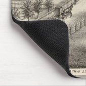 ウォーカー、ニットテル住宅、農場 マウスパッド (コーナー)