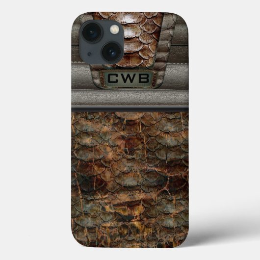 ウォーカー・ハイカーカッコいい・モノグラム Case-Mate iPhoneケース (裏面)