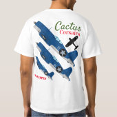 ウォーキット「サボテンのコーサーズ」 F4U-1 Tシャツ–2 Tシャツ (裏面)