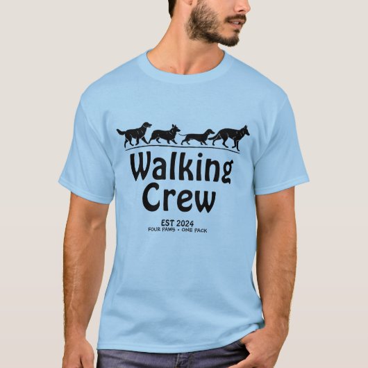 ウォーキングクルー設立2024 Tシャツ (正面)
