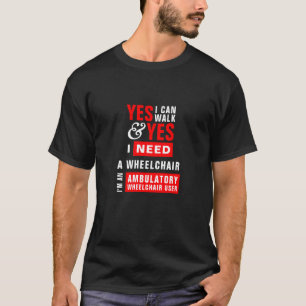 ウォーキング可+車椅子利用者アウェアネス Tシャツ