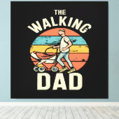 ウォーキング・ダッド キャンバスプリント (インサイチュ (ウッドフロア))