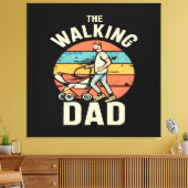 ウォーキング・ダッド キャンバスプリント (インサイチュ (リビング))