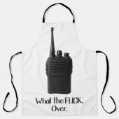 ウォーキー・トーキーのアイコンおもしろいの上のFu*k エプロン (正面)