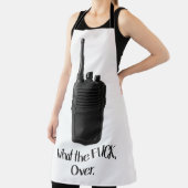 ウォーキー・トーキーのアイコンおもしろいの上のFu*k エプロン (インサイチュ)