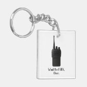 ウォーキー・トーキーのアイコンおもしろいの上のFu*k キーホルダー (正面左)